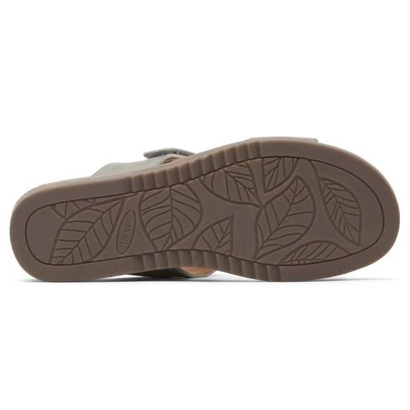 NEW COBB HILL women's may wave slide sandal - wide width in green - Picture 4 of 4